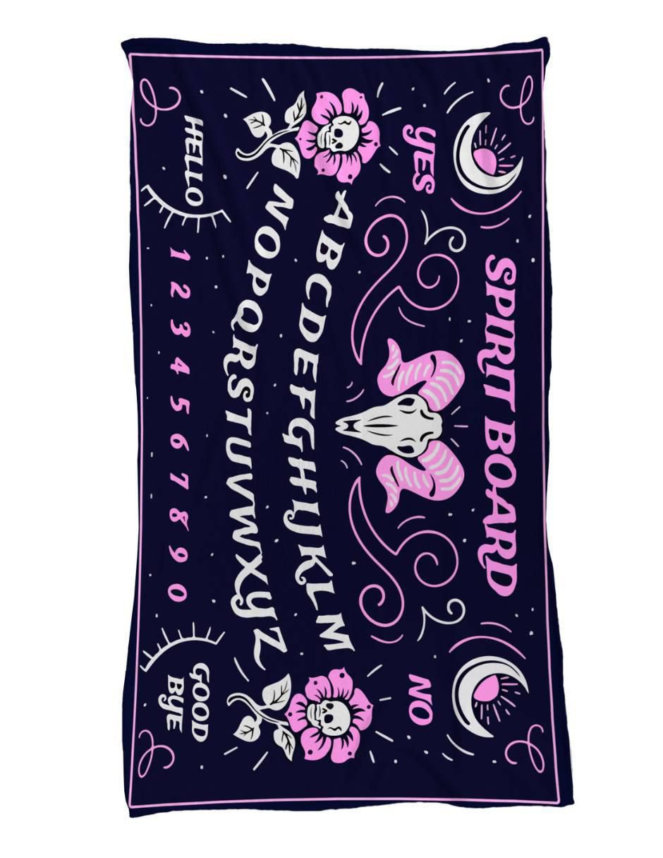 Frazada de tejido plano Halloween Ouija unisex
