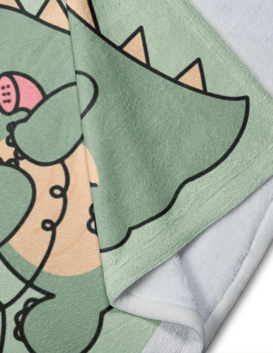 Frazada de tejido plano Dinosaurio unisex 3