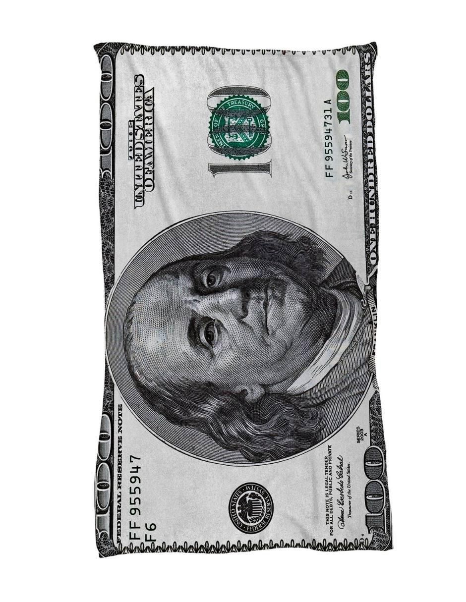 Frazada de tejido plano Billete De Dólar unisex