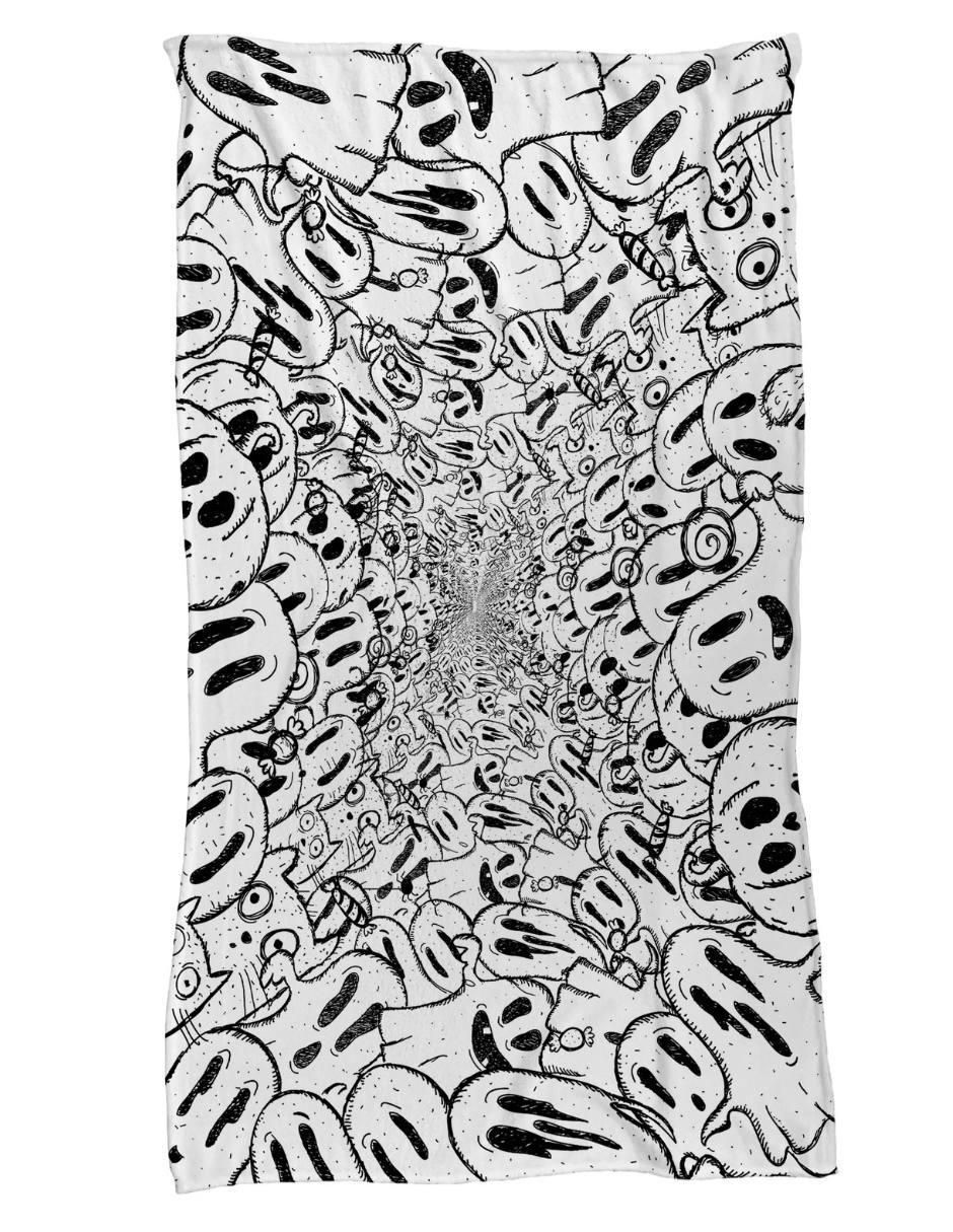 Frazada de tejido plano Halloween Fantasmas Vortex unisex