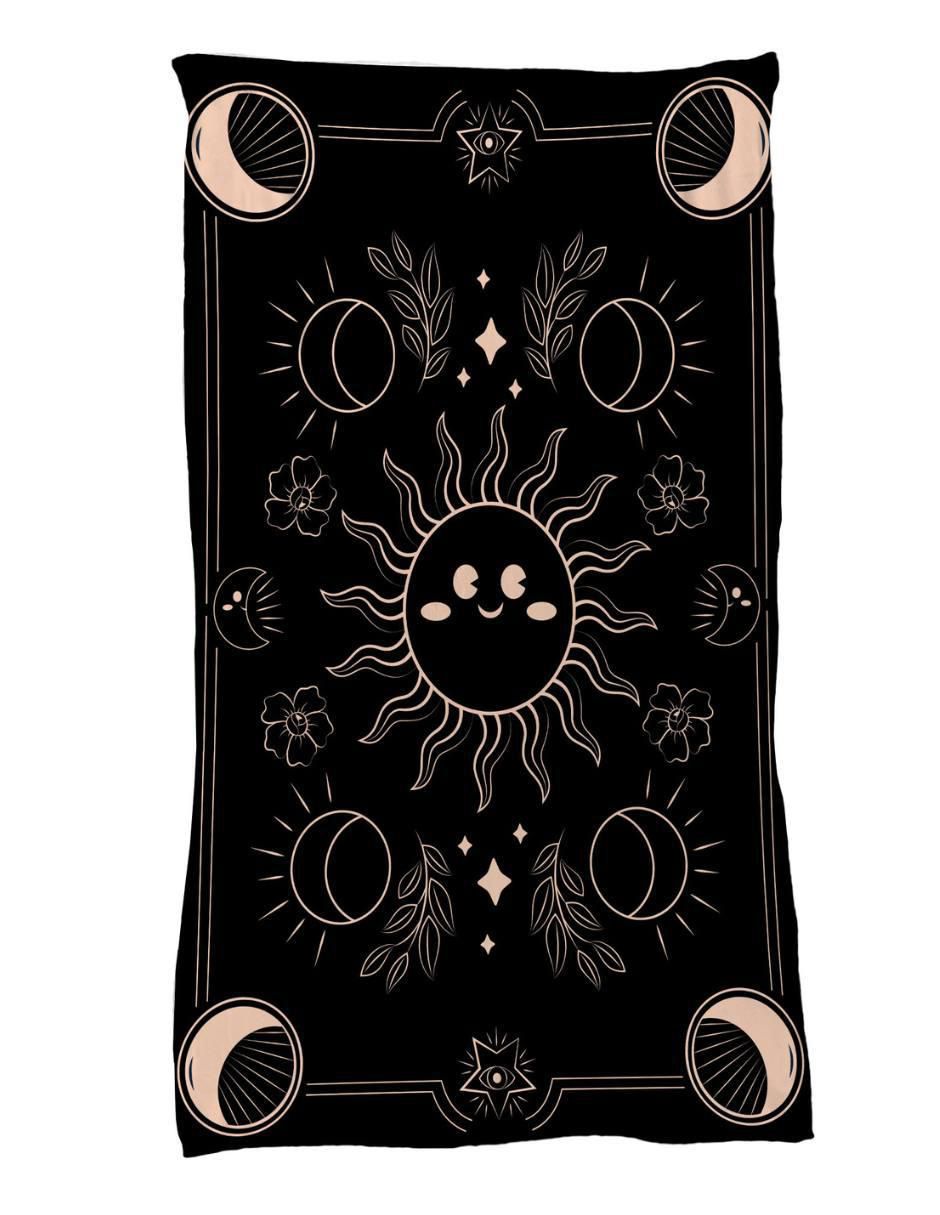 Frazada clásica de tejido punto Halloween Tarot Kawaii
