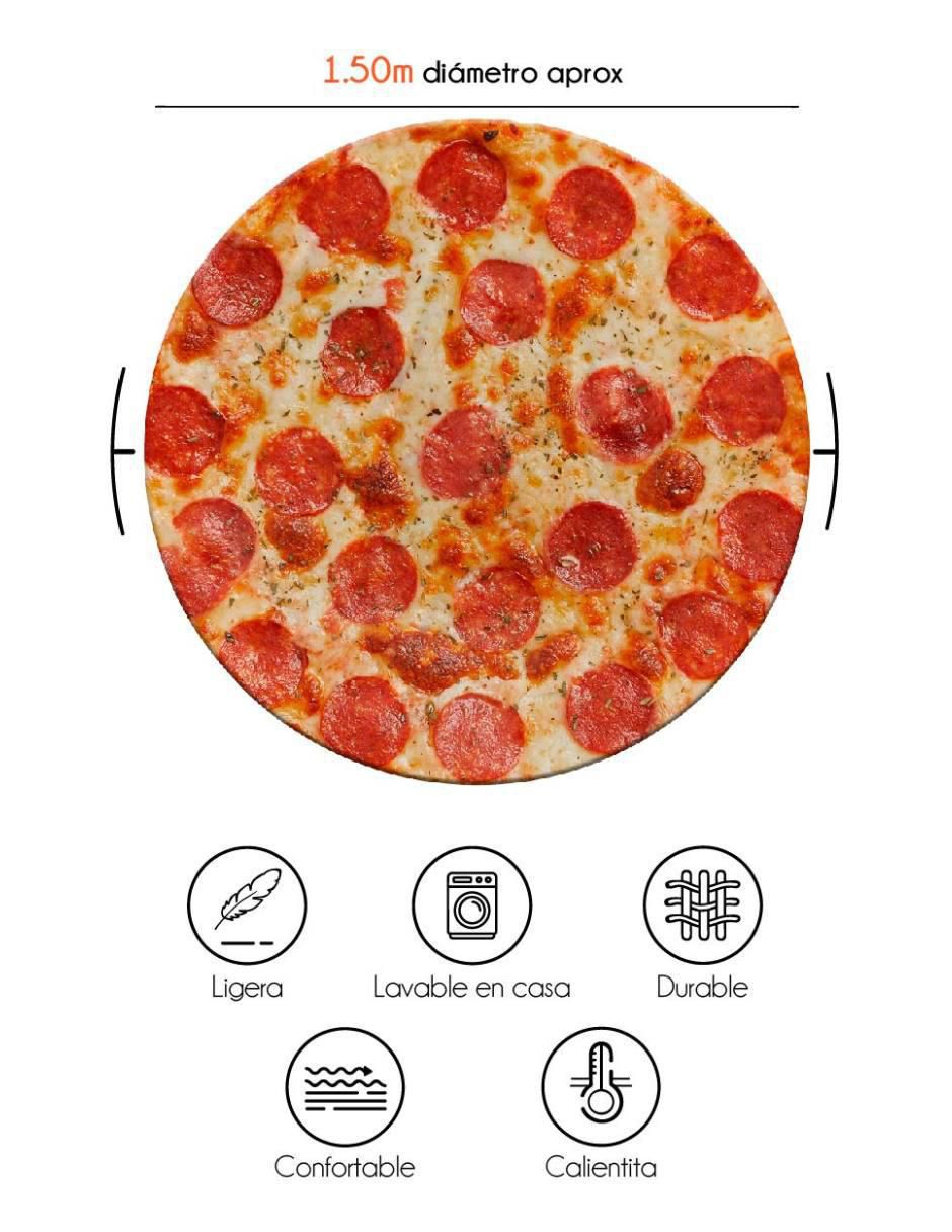 Frazada clásica de tejido punto Pizza 4