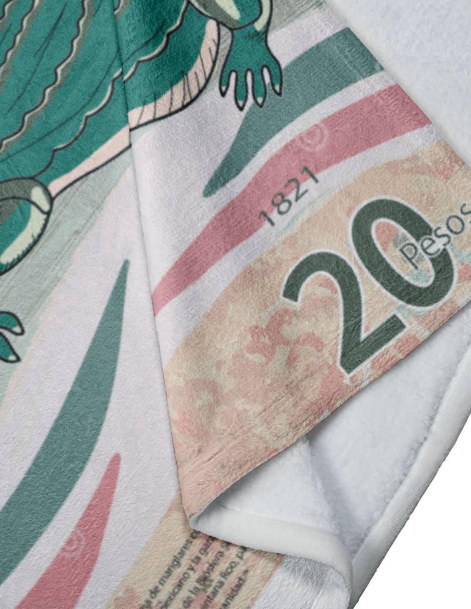 Frazada clásica de tejido punto Billete de 20 Cocodrilo 3