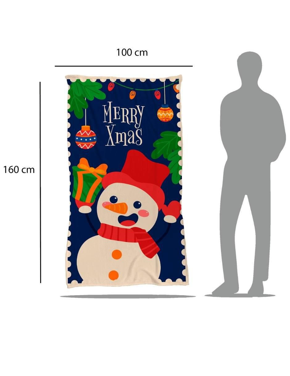Frazada clásica de tejido punto Muñeco de nieve unisex 5