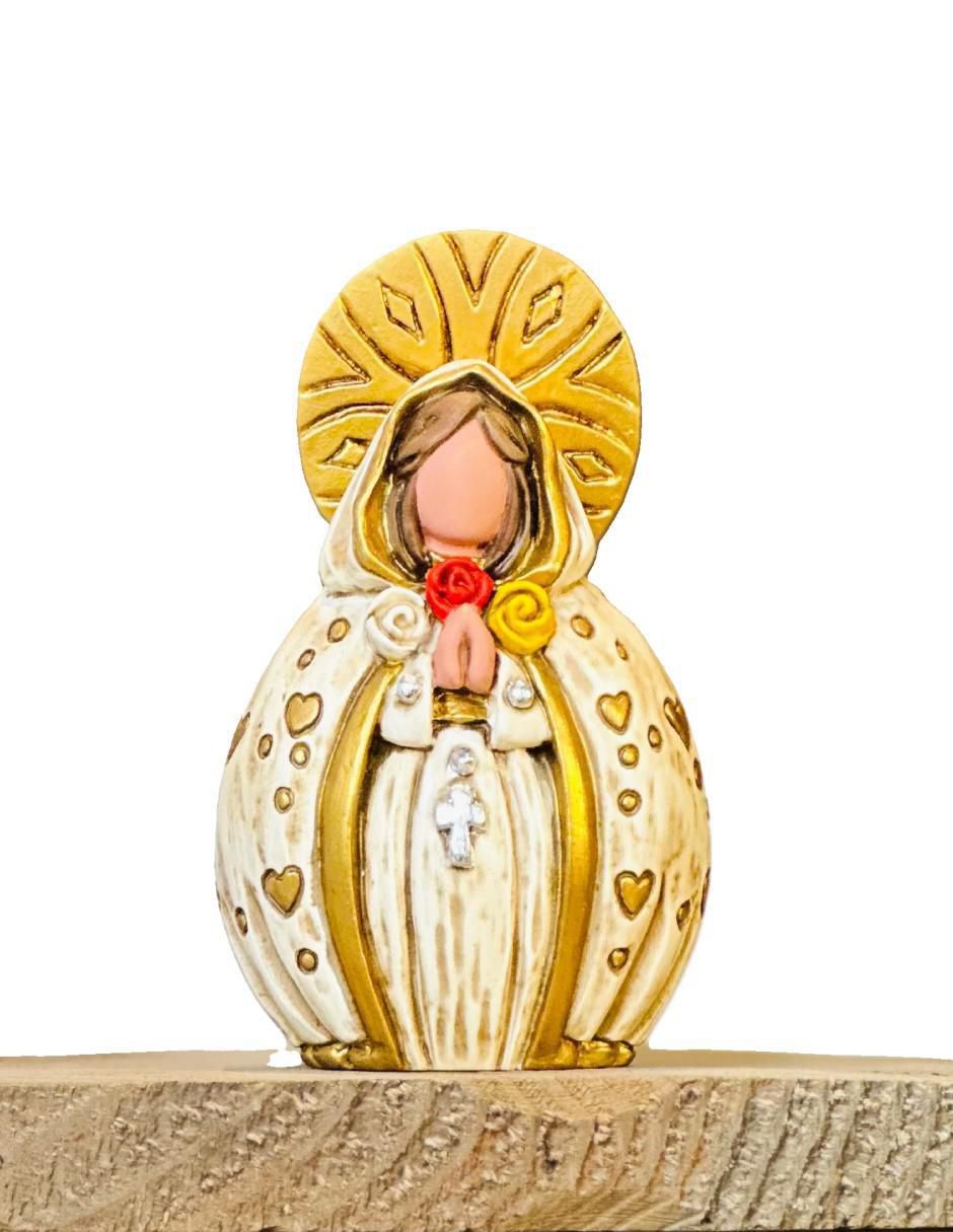 Escultura religiosa Virgen rosa Mística 2