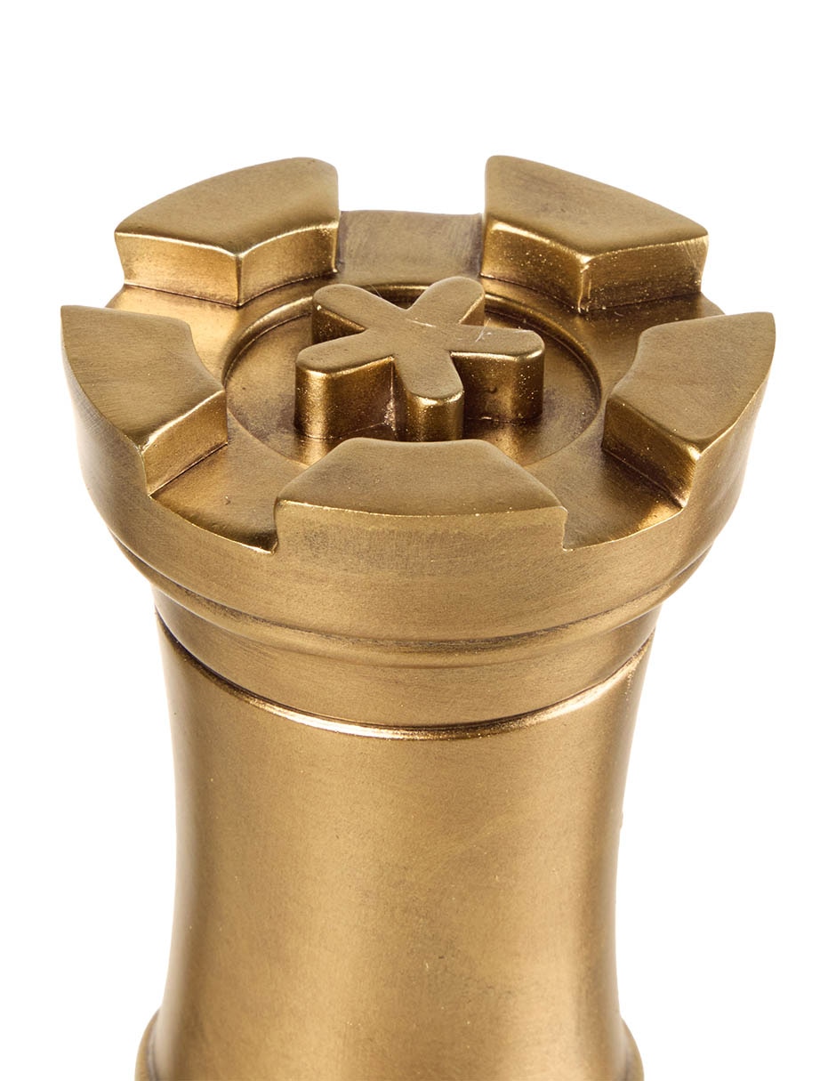 Figura de torre de ajedrez Torre Gold 2