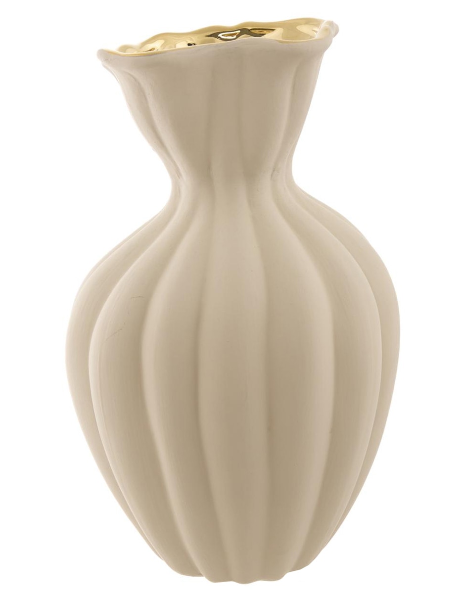 Florero Seta Gold de porcelana