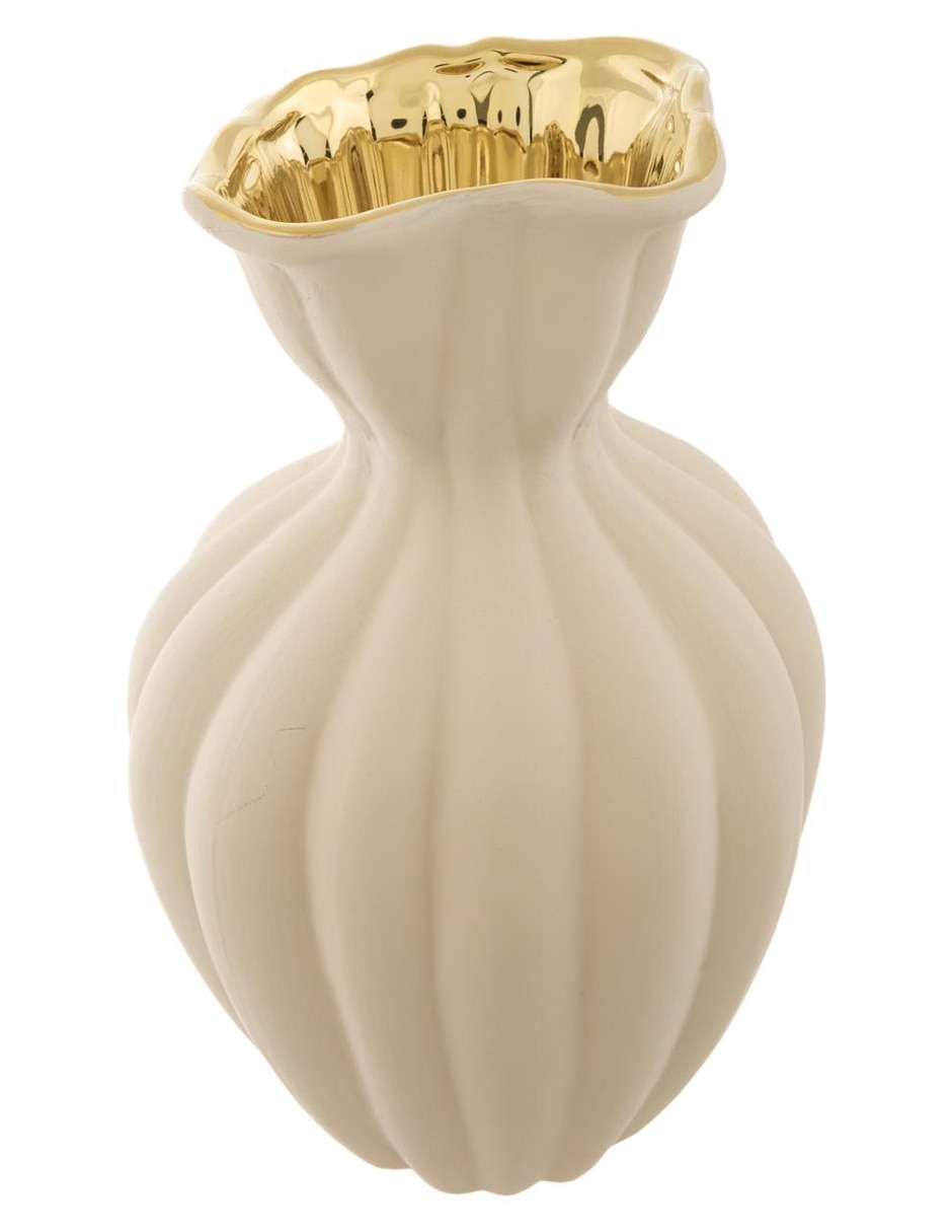 Florero Seta Gold de porcelana 2