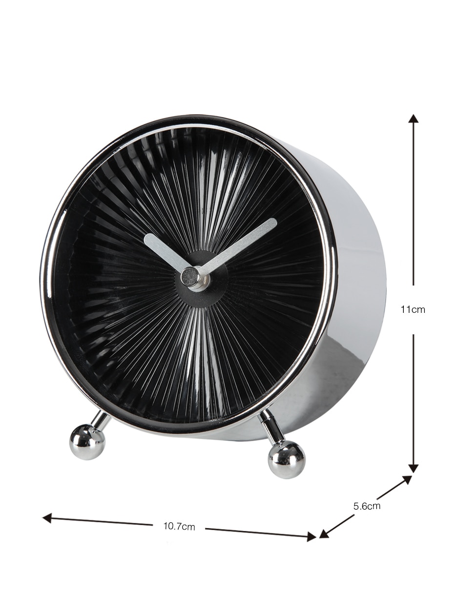RELOJ MESA ESENCIAL MID CENTU, NEGRO