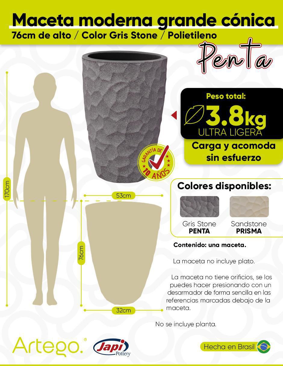 Maceta Japi de plástico 7