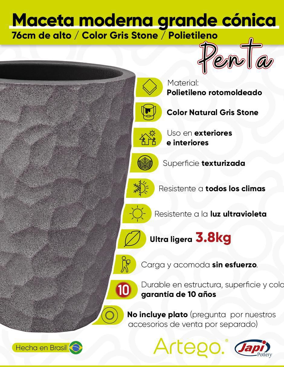 Maceta Japi de plástico 3
