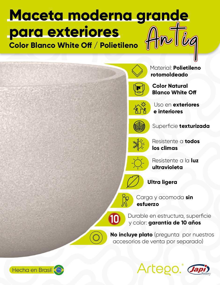 Maceta Antiq Japi de plástico 3
