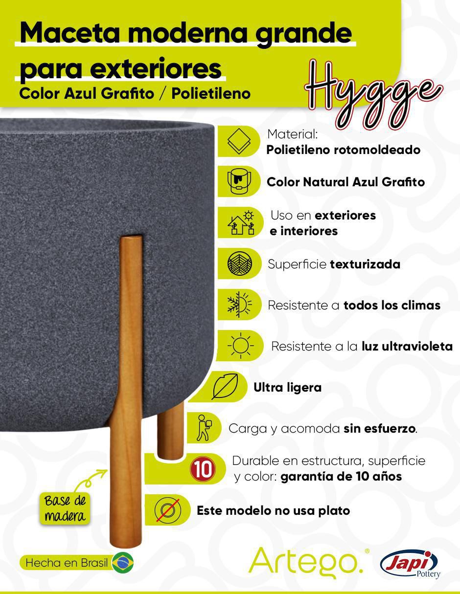 Maceta Hygge Japi de plástico 3