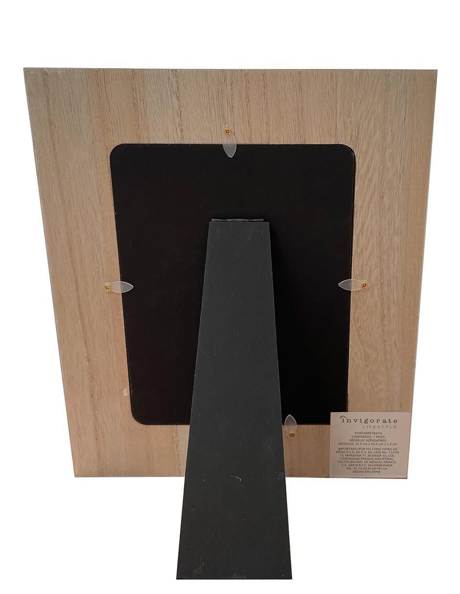 Portarretrato de madera para 1 foto 3