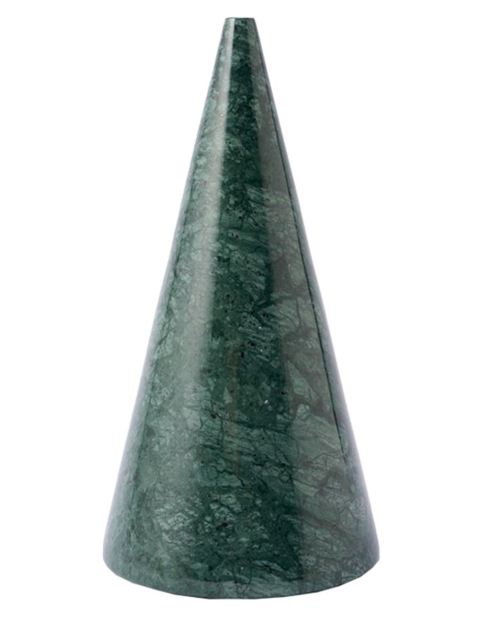 Figura de cono de mármol