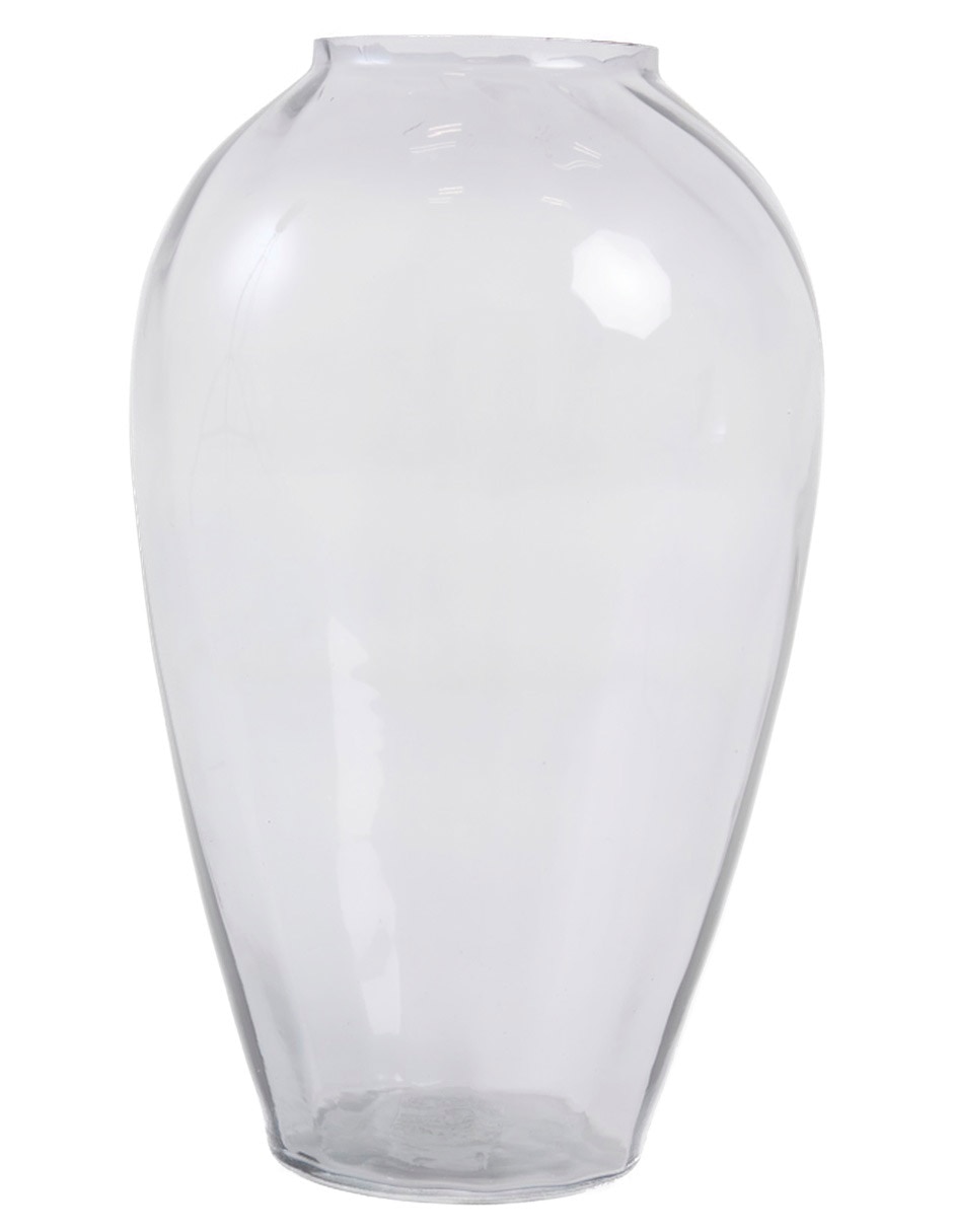 Florero Clear Rustic de vidrio