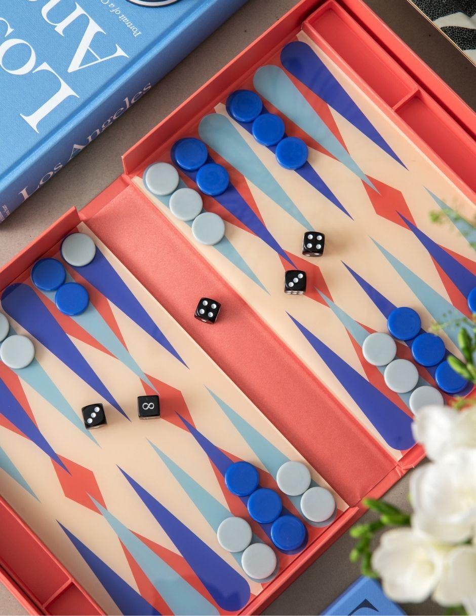 Caja decorativa con set Board Game Art of Backgammon 4