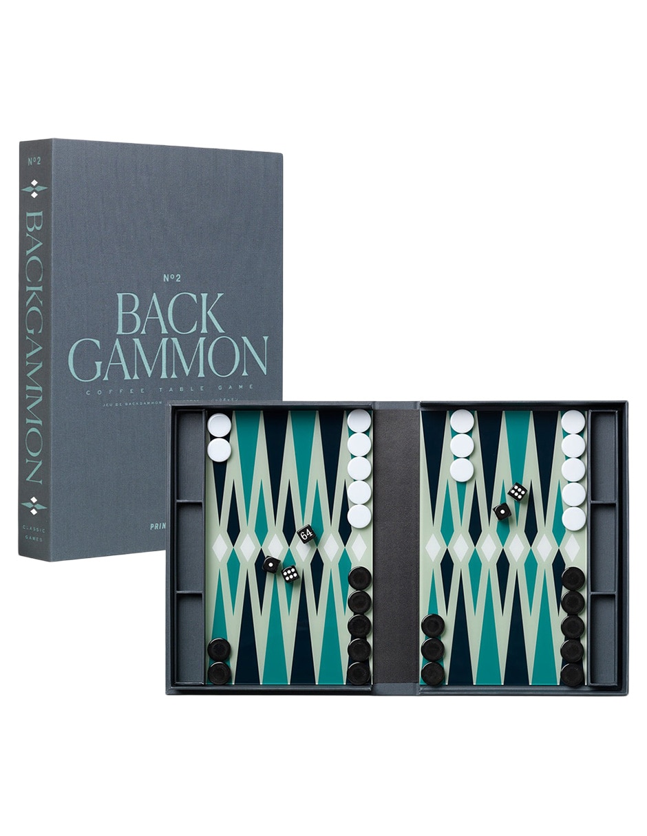 Caja decorativa con set Board Game Backgammon