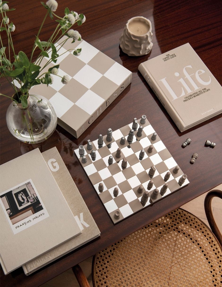Caja decorativa con set Board Game Chess Mirror 3