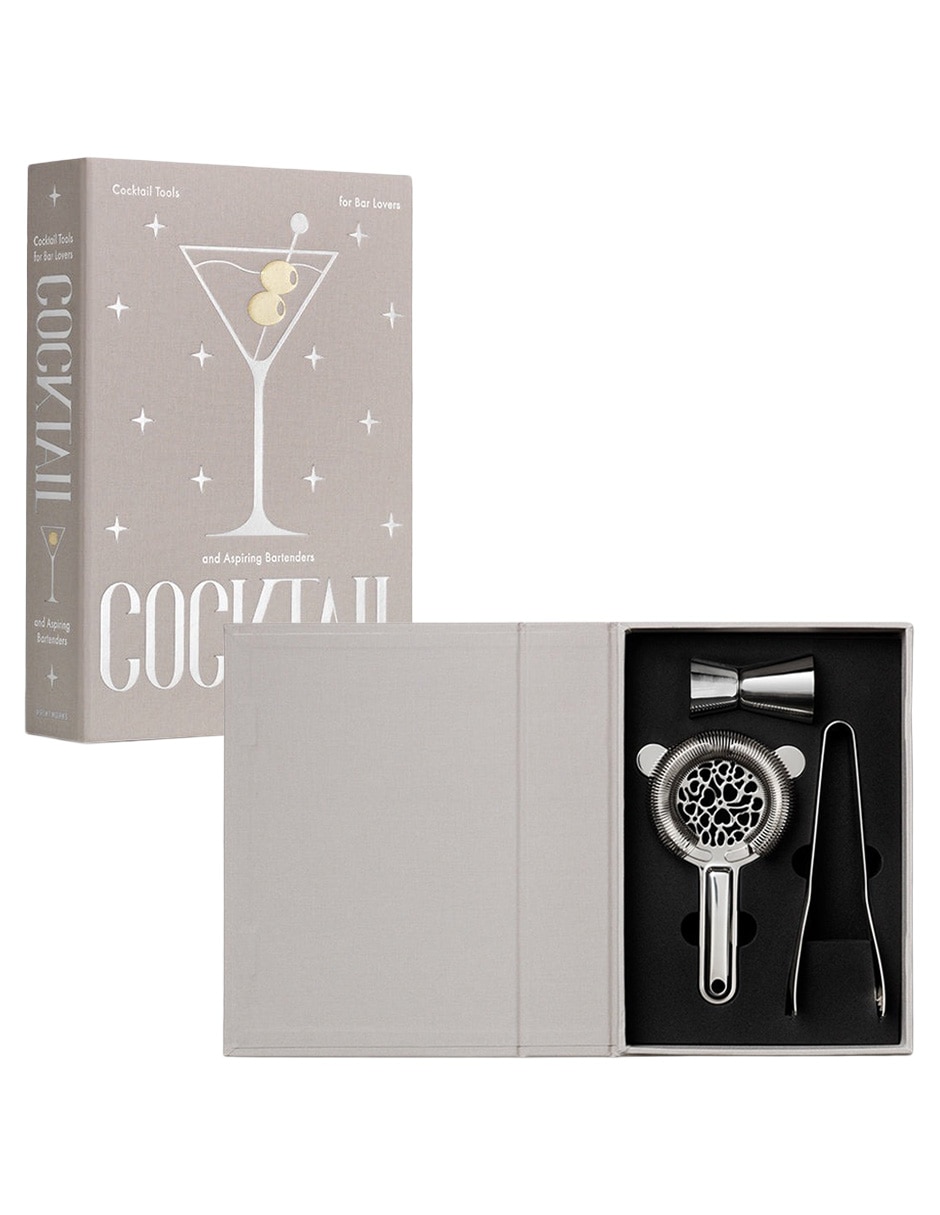 Caja decorativa con set Cocktail Tool
