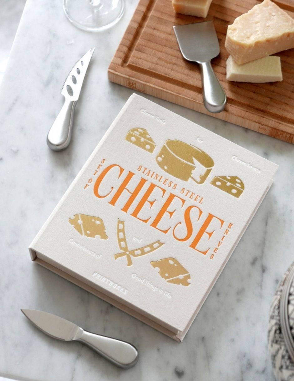 Caja decorativa con set Cheese Tools 3