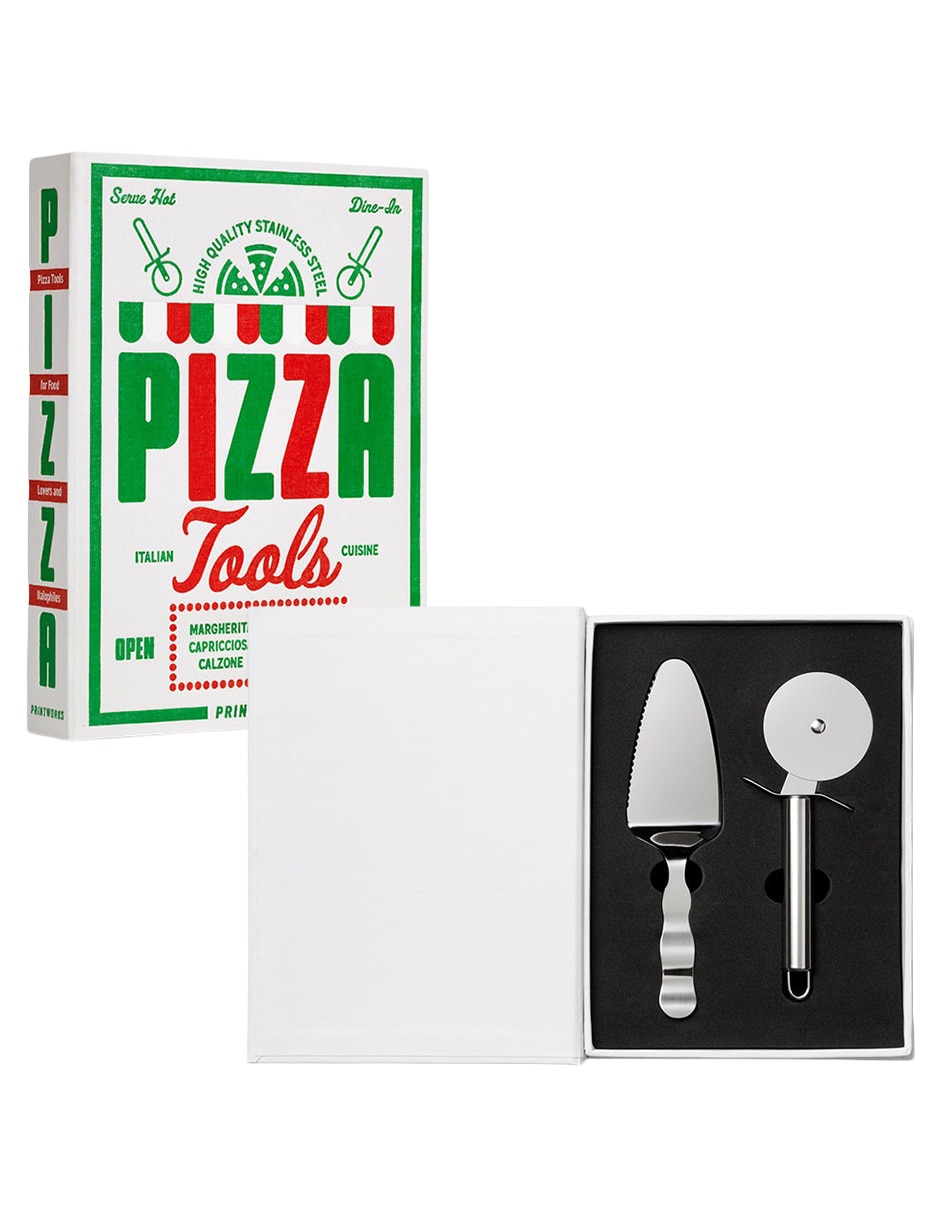 Caja decorativa con set Pizza Tools