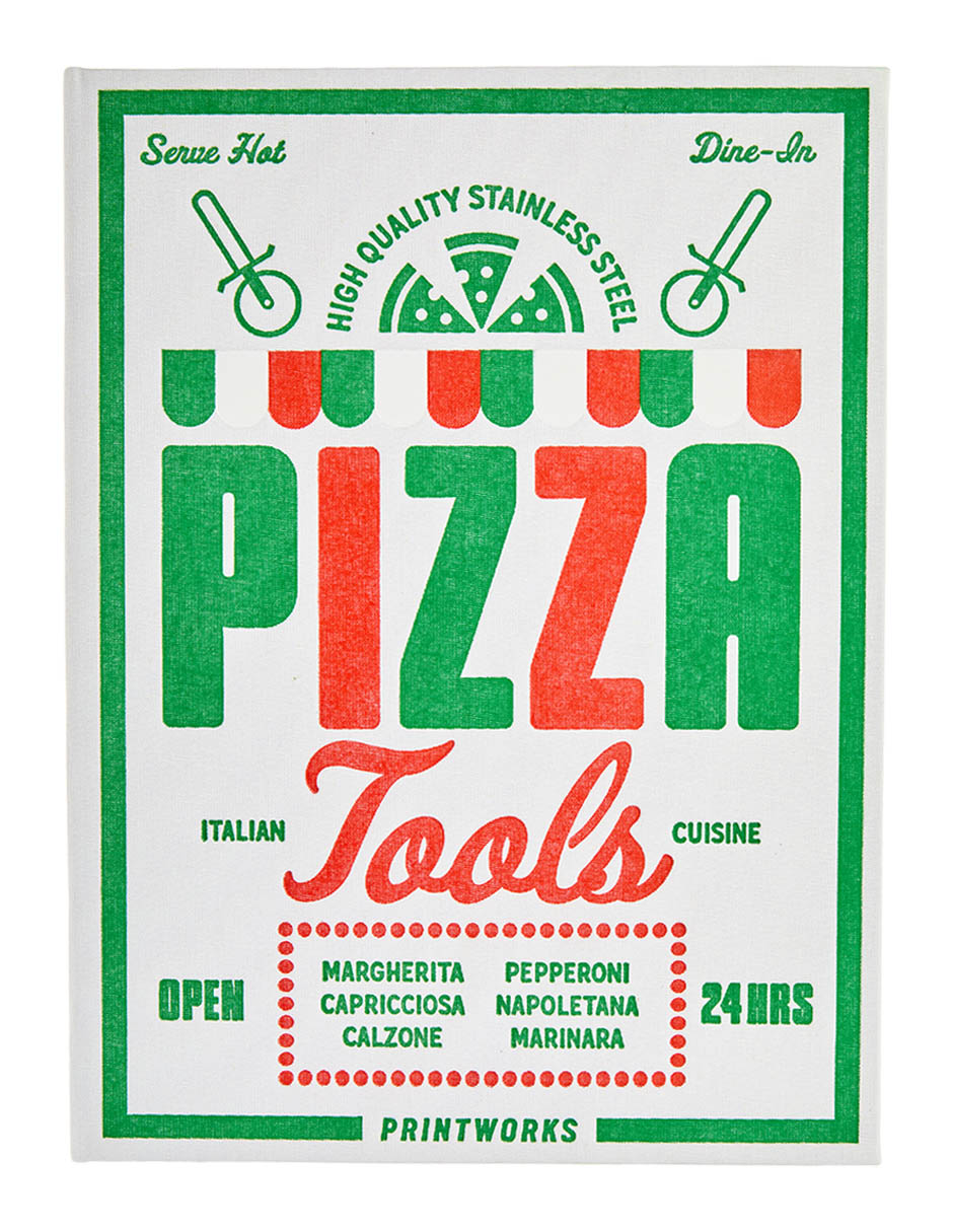 Caja decorativa con set Pizza Tools 2