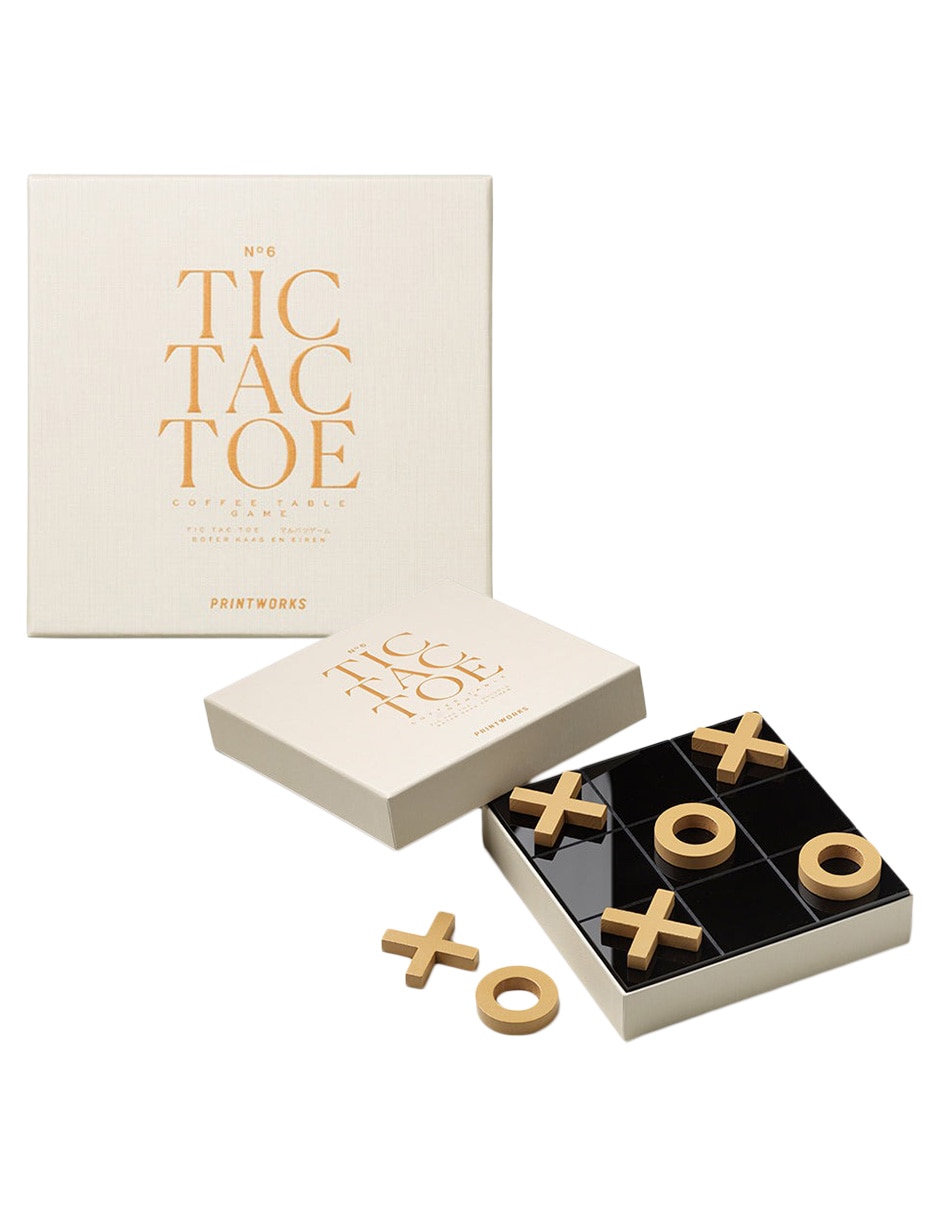 Caja decorativa con set Board Game Tic Tac Toe