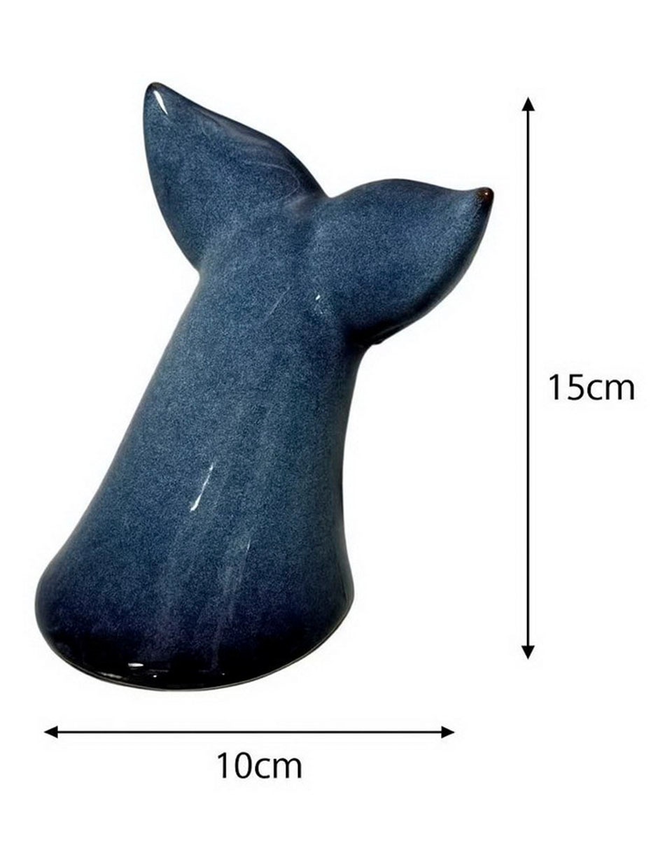 Figura de ballena de cerámica 4