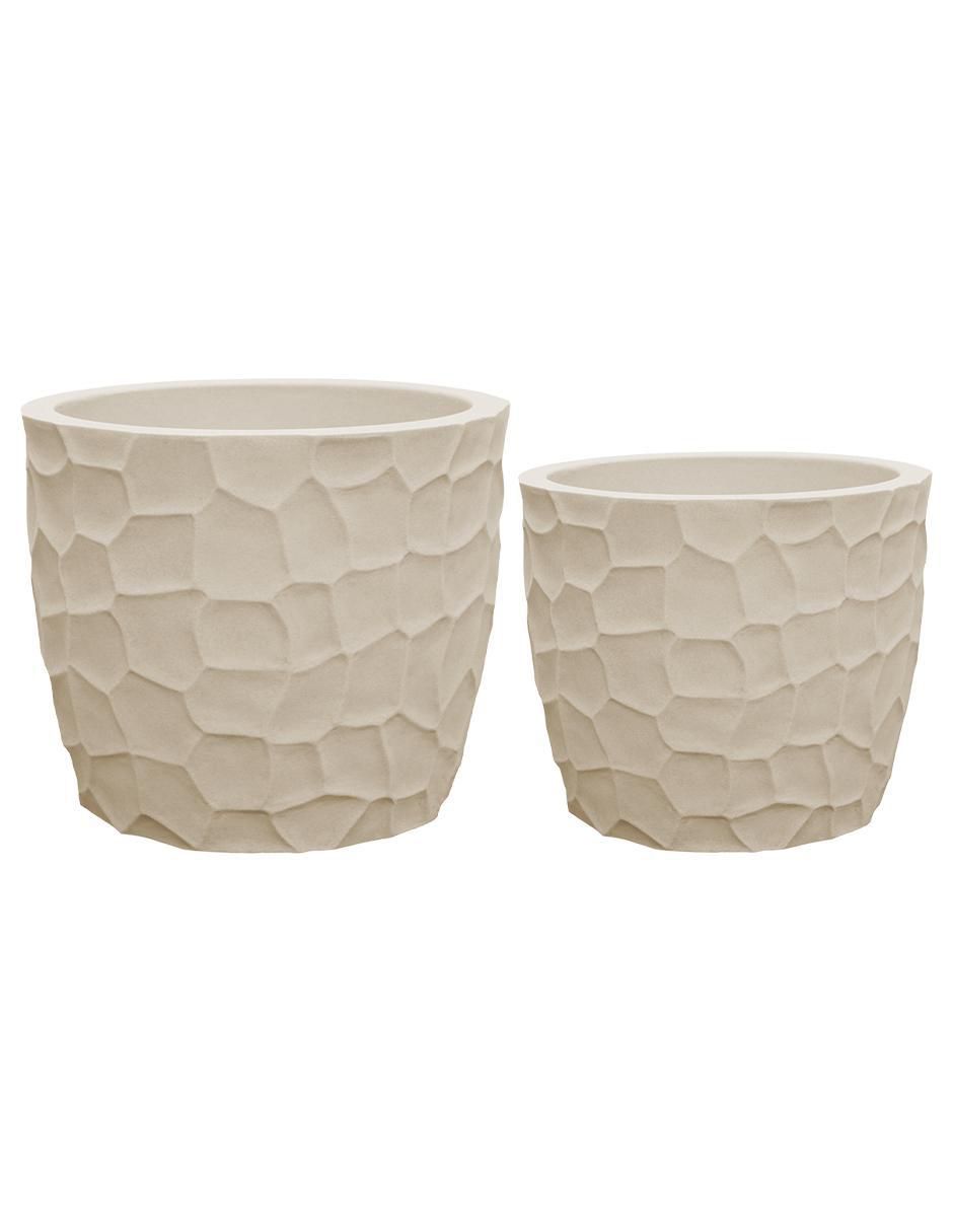 Set maceta Duo Rombu Japi de plástico