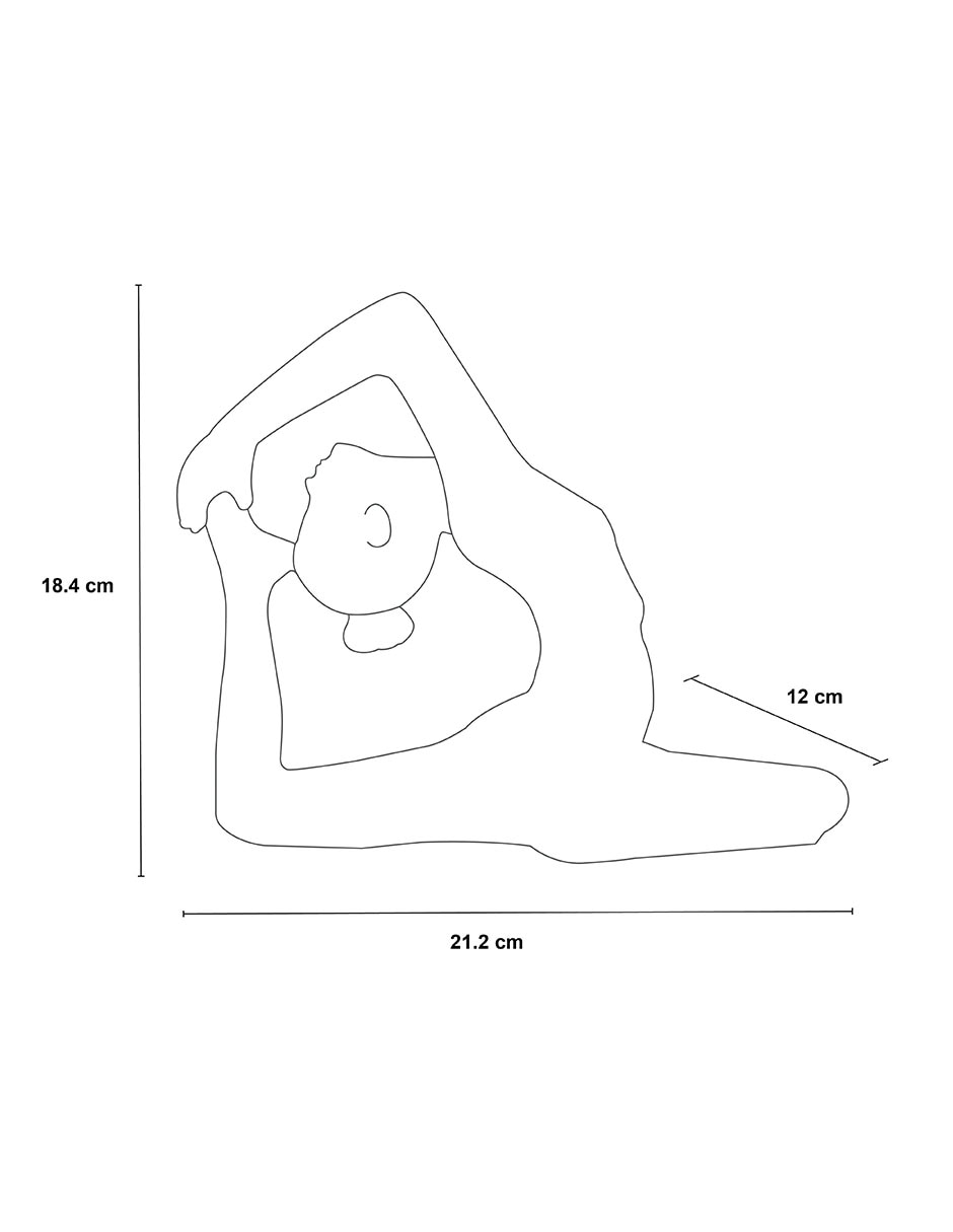 Figura Yoga Lady de resina 5