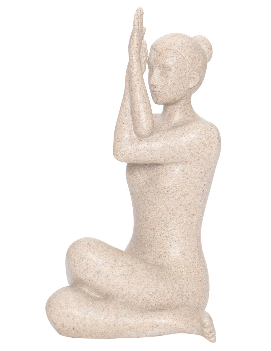 Figura John Nada Yoga Lady de resina 2