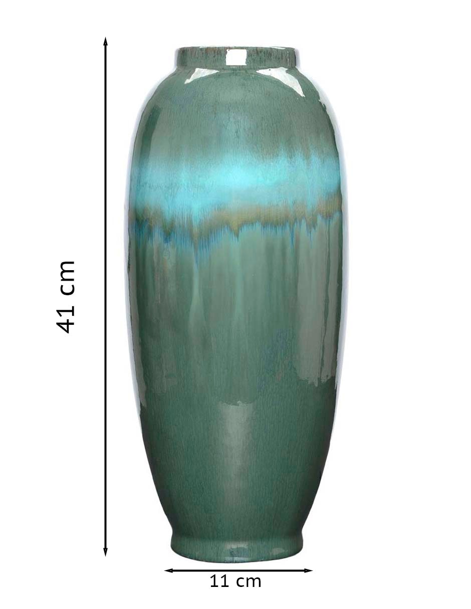 Jarrón Reactive Greens de cerámica 5