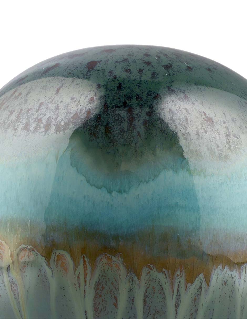 Figura circular Reactive Greens de cerámica 4