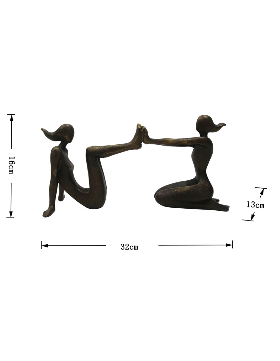 Figura Two Ladies de resina 5
