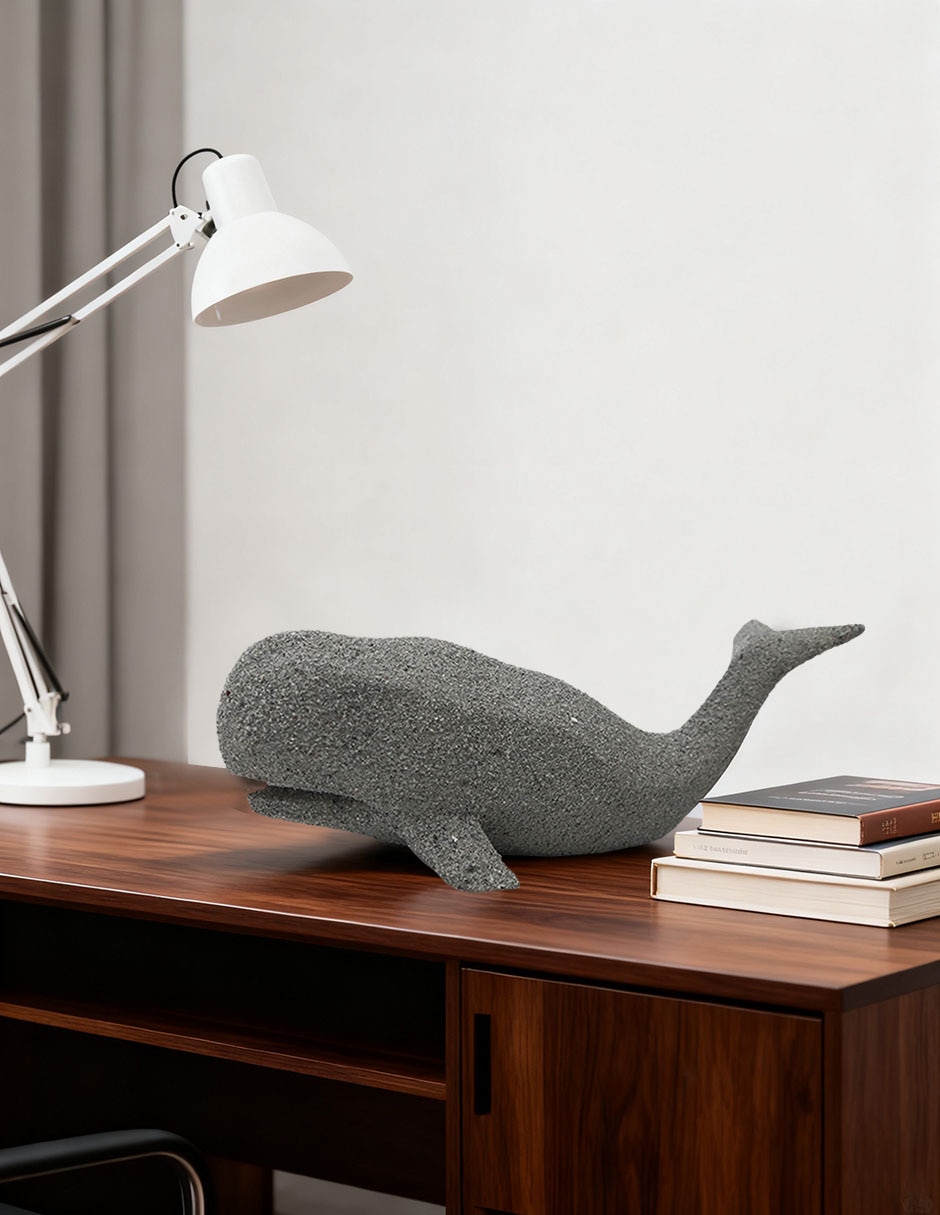 Figura Whale de resina 4