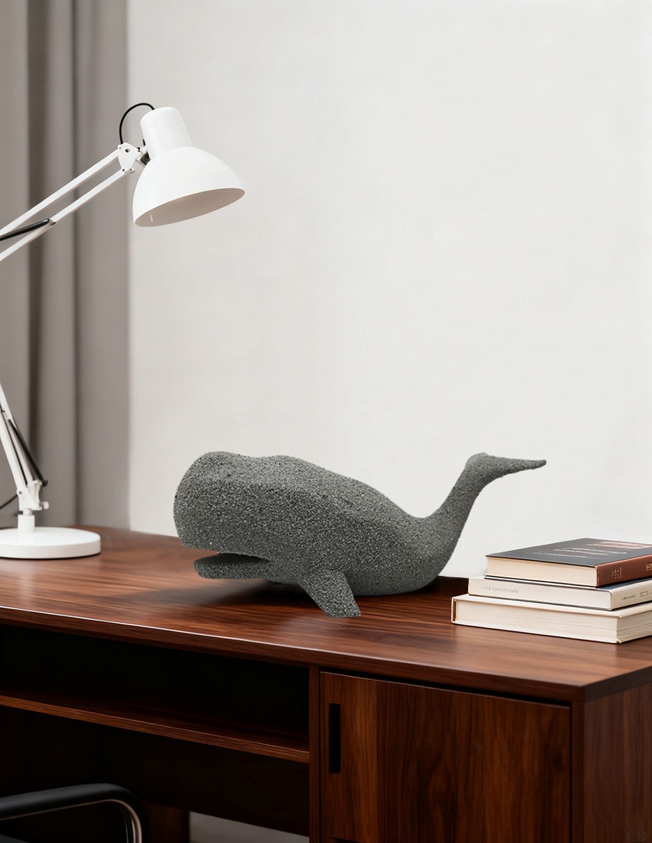 Figura Whale de resina 4