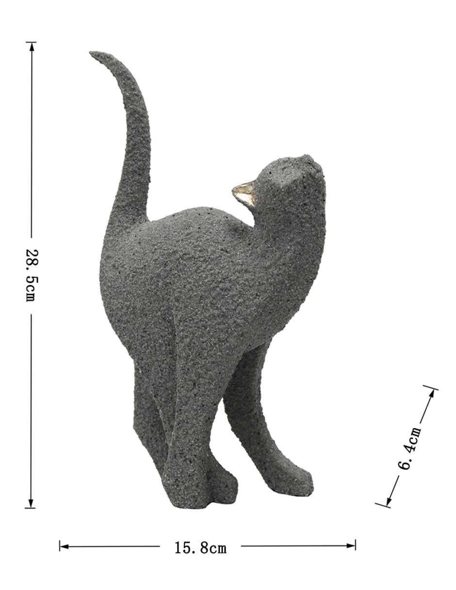 Figura decorativa Cat de resina 5