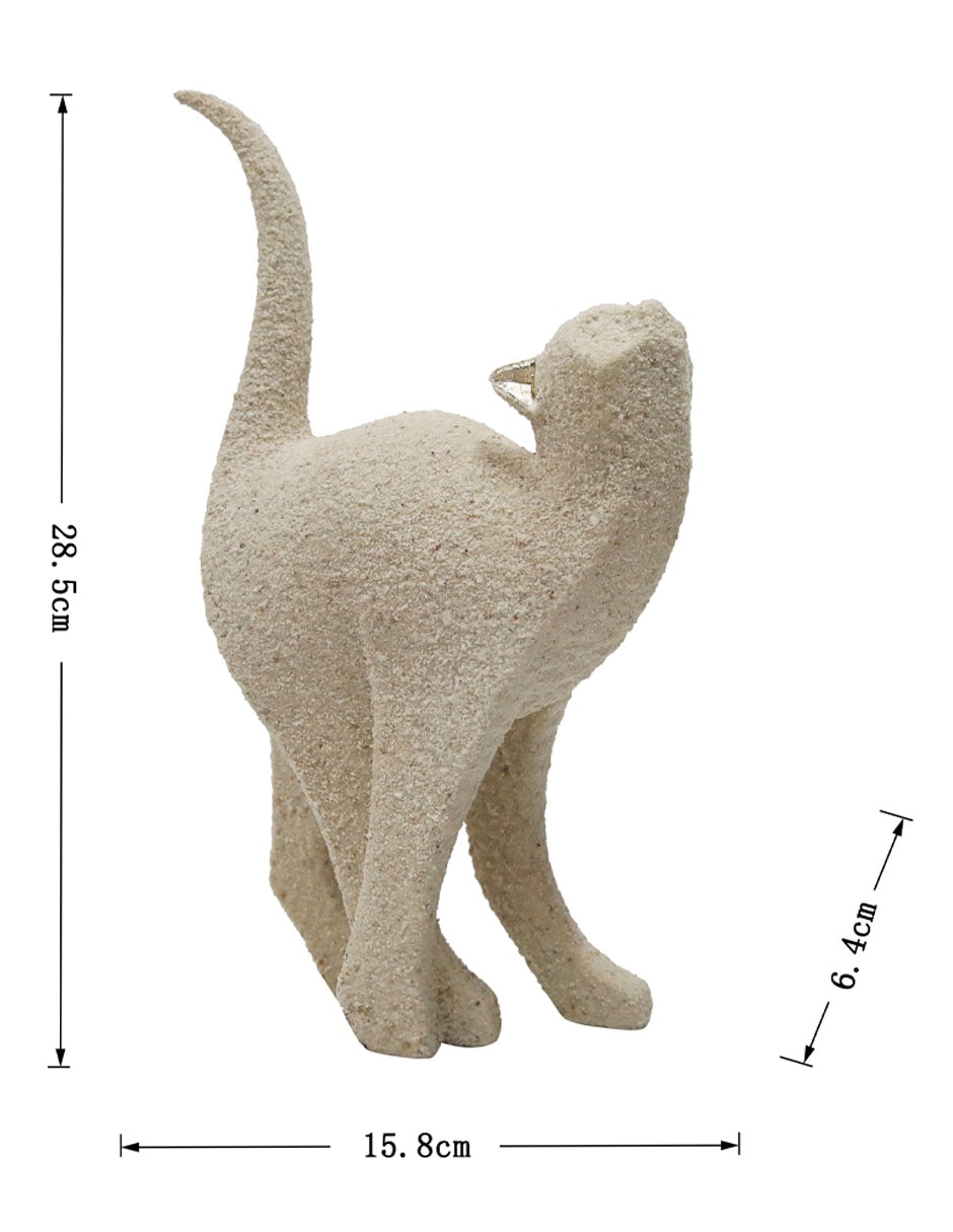 Figura decorativa Cat de resina 5