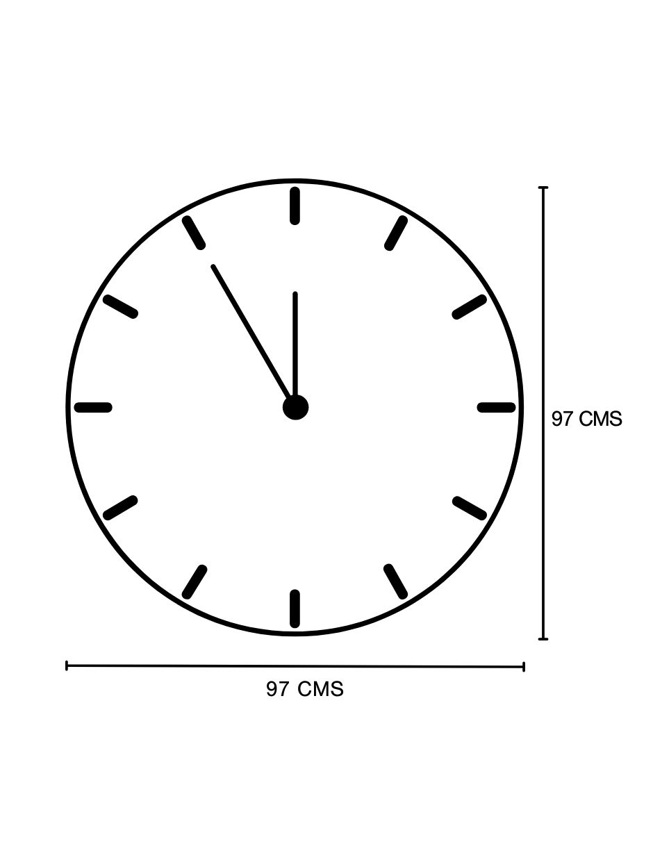 Reloj de pared Vintage de metal 4