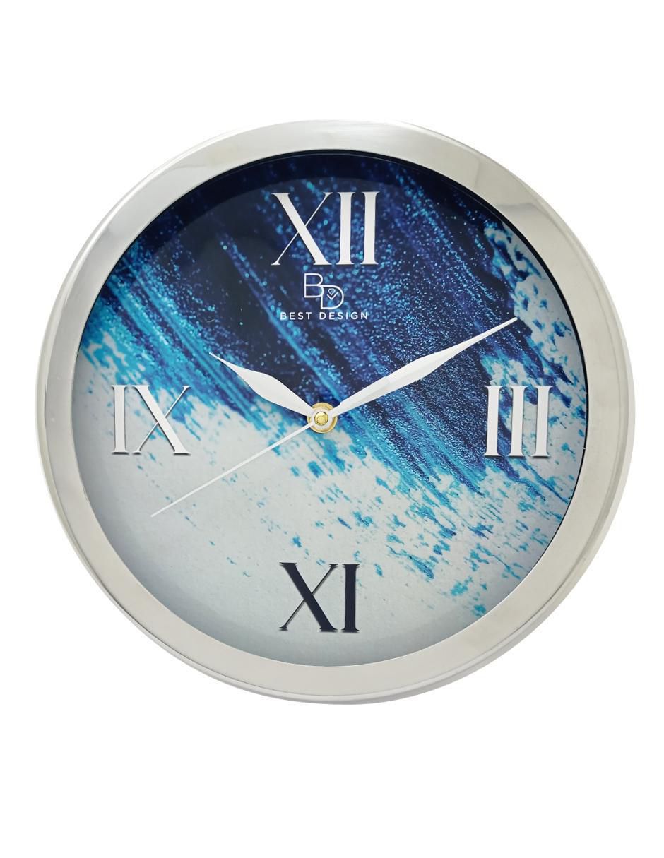 Reloj de pared de aluminio