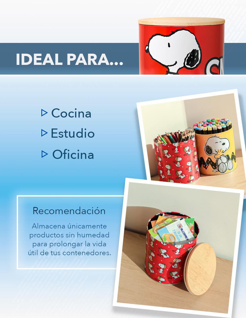 Set caja Snoopy cilindro con 3 piezas 4