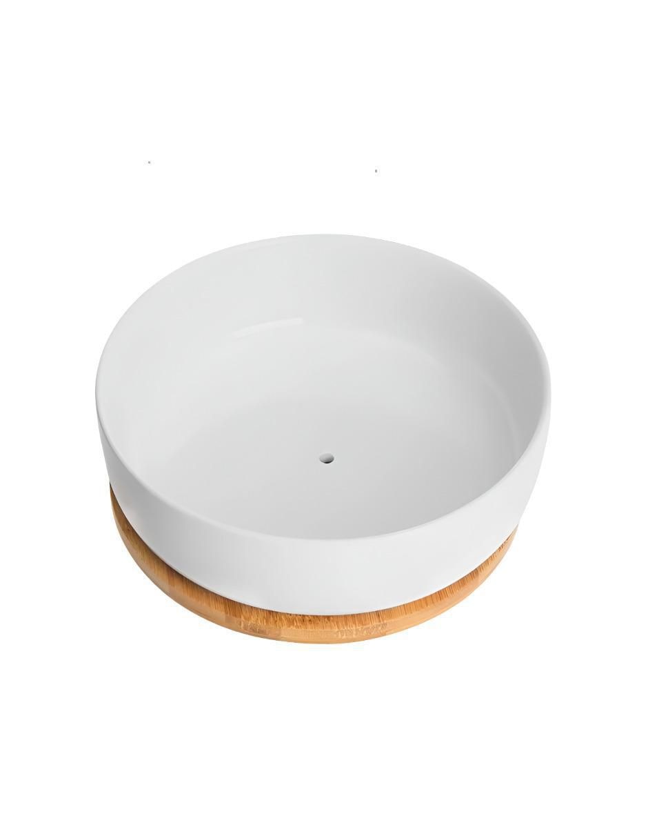 Maceta con base de cerámica