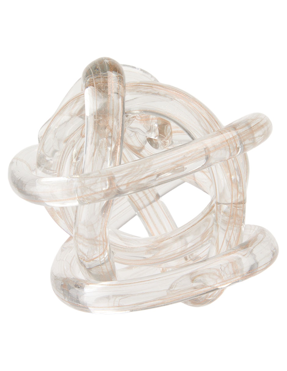 Figura decorativa de nudo Grecia de vidrio