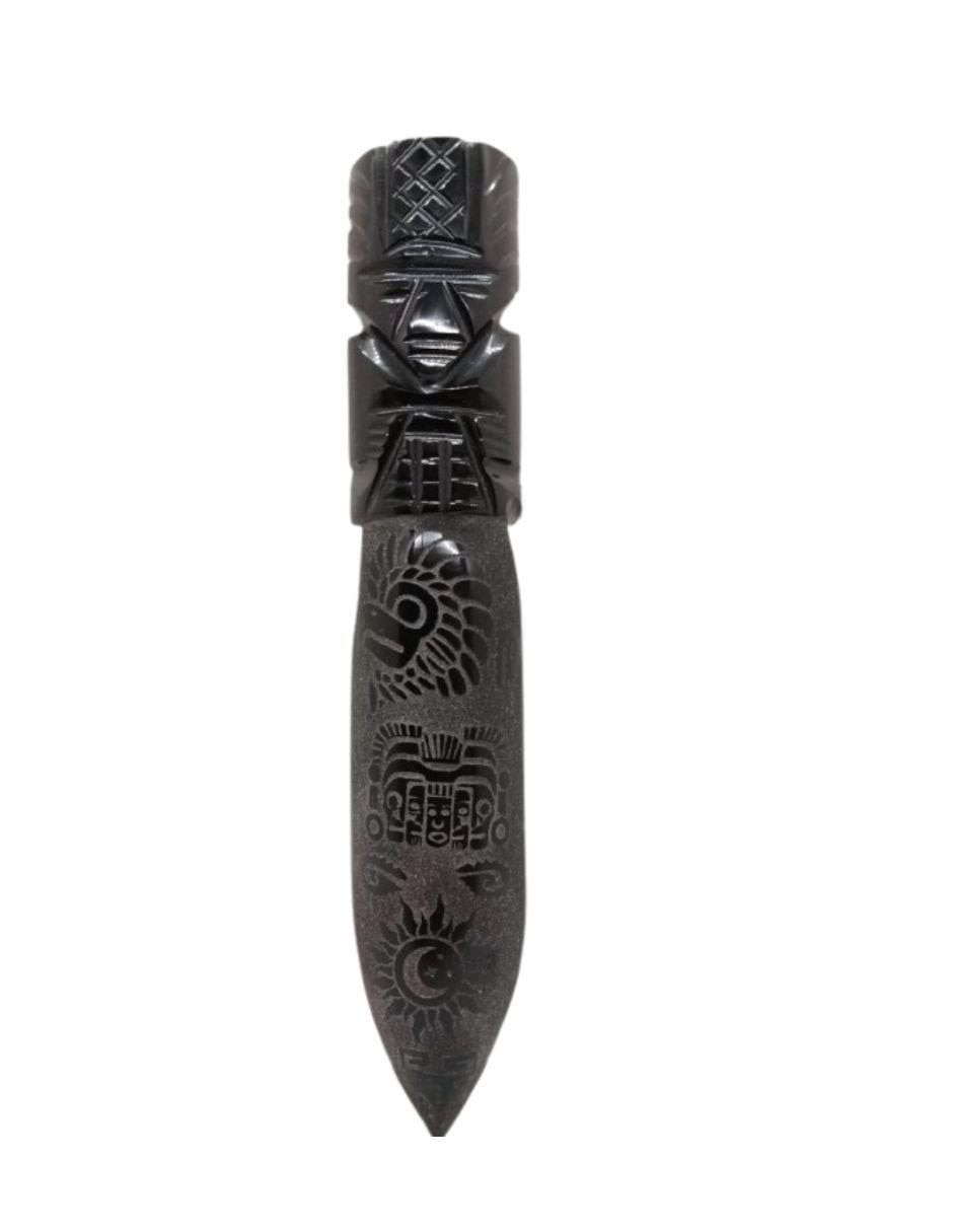 Escultura asimétrico Obsidiana de vidrio