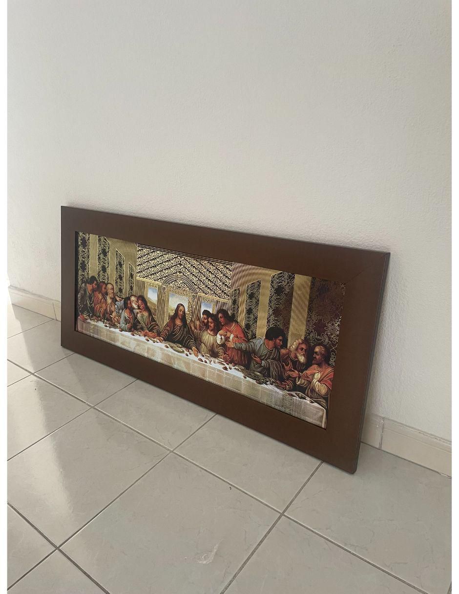 Cuadro ultima cena davinci "técnica" polioleo encuadro mx sin familia