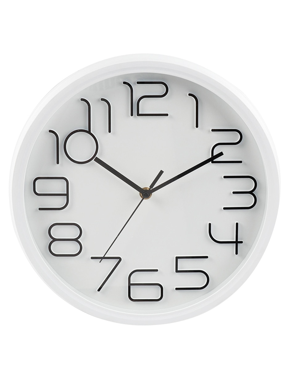 Reloj de pared Zahara de plástico