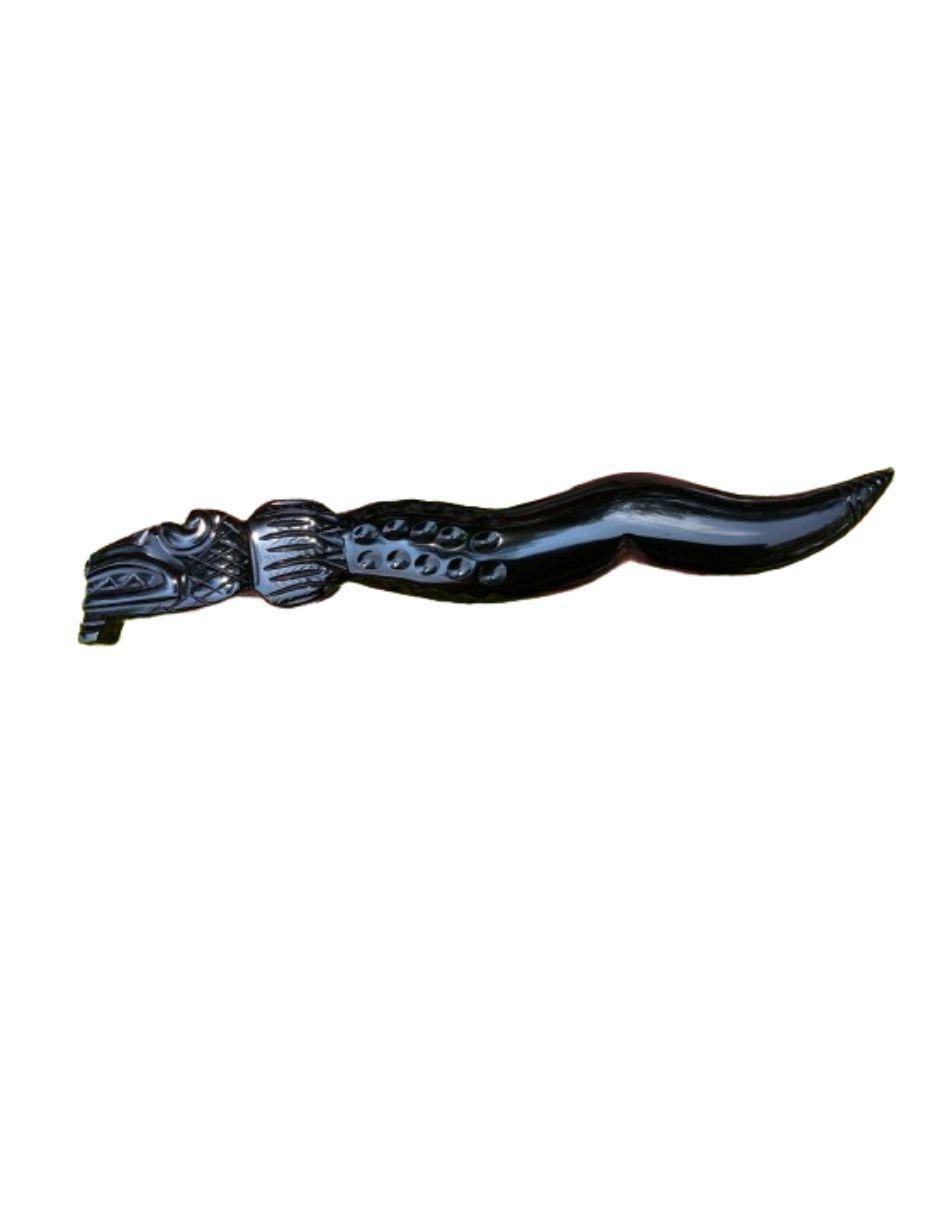 Escultura asimétrico Obsidiana de vidrio 2
