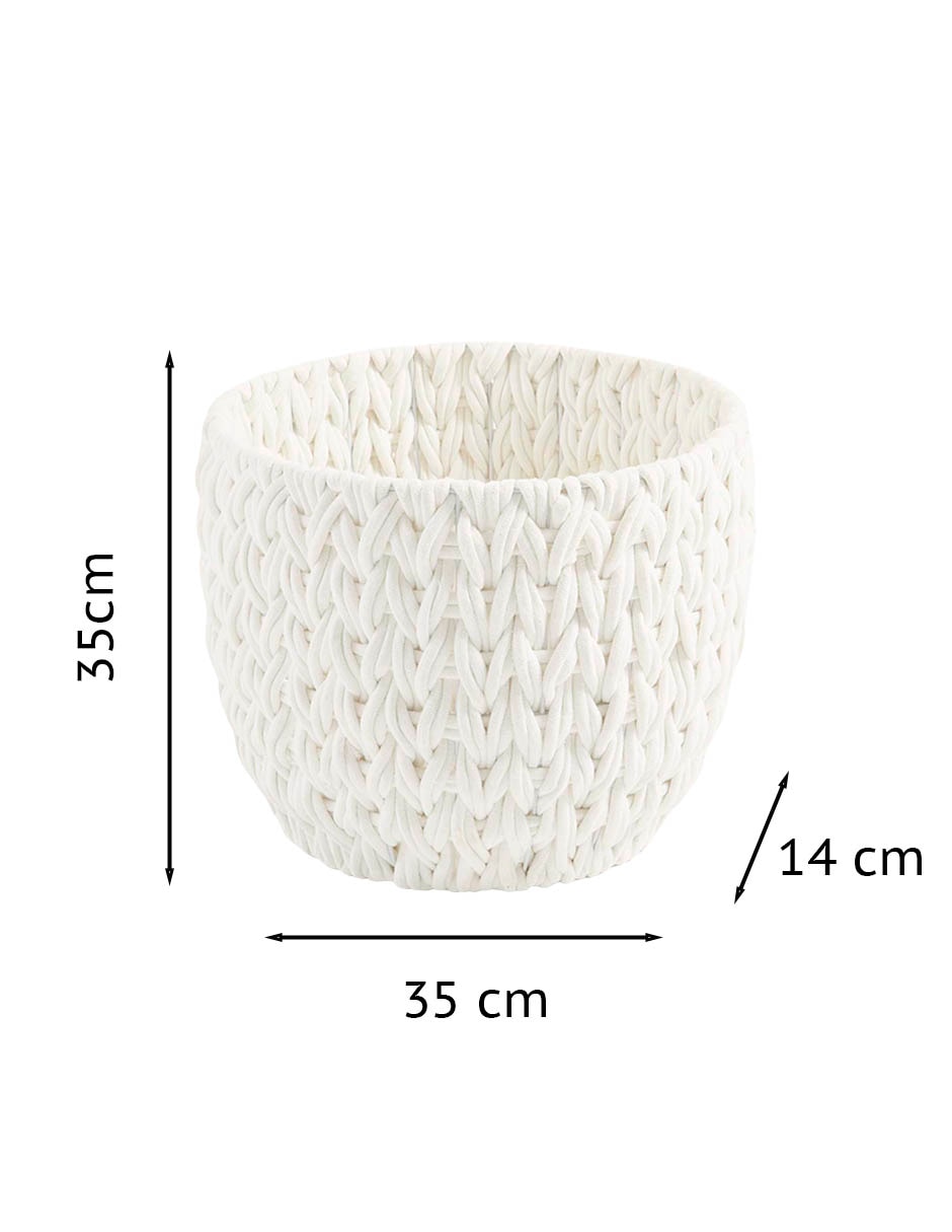 Cesto multiusos Braid de algodón 5