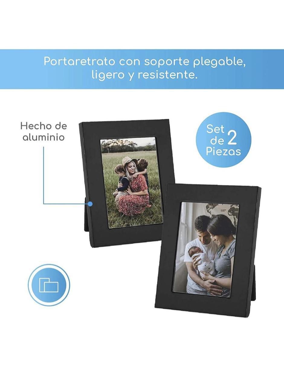 Set de portarretrato de aluminio 3